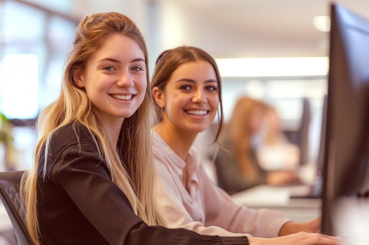 Support-Team im direkten Austausch mit Teilnehmern